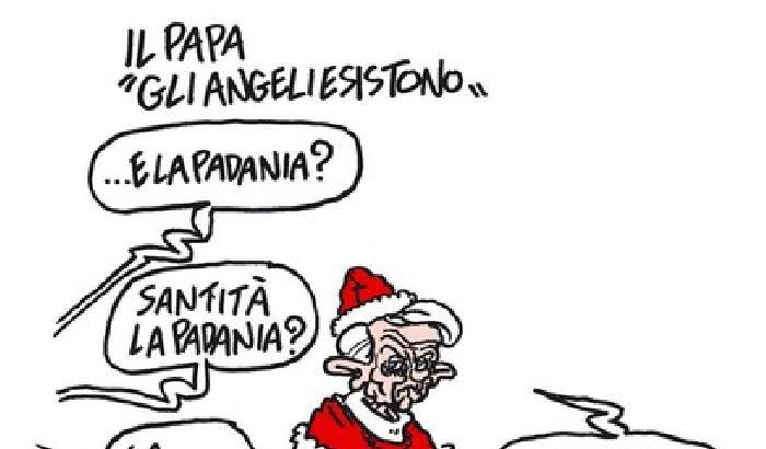 Vauro: il Papa e la Padania