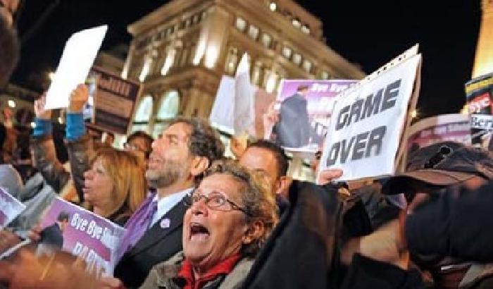 Roma come Tripoli festeggia la caduta del Rais