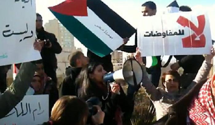 Dialogo Israele-Anp: proteste a Ramallah