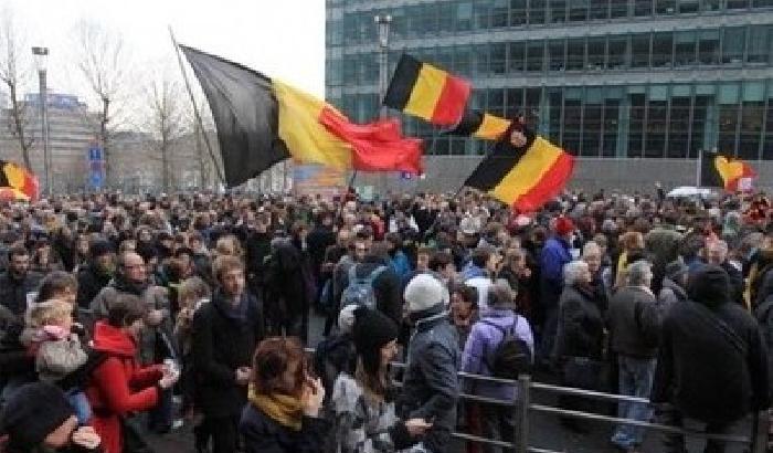 Belgio paralizzato dallo sciopero, mentre arrivano i leader europei