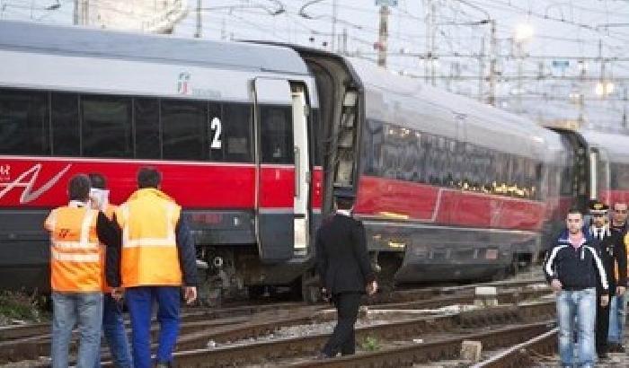 Termini, collisione fra due Frecciarossa