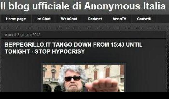 005960-NEWS_43959 Anonymous oscura il sito di Grillo