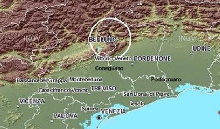 Nella notte tremano anche Veneto e Friuli