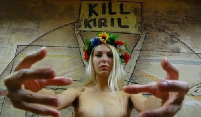 Ancora Femen, attaccato il Patriarca