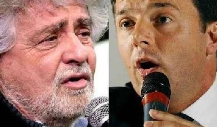 Grillo contro Renzi: assenteista e indebitato