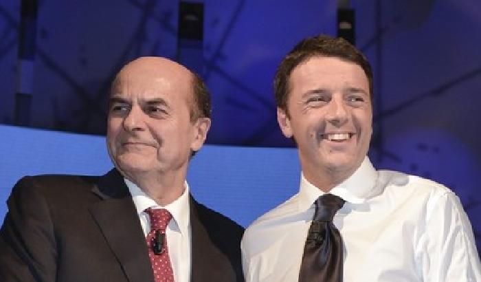 Renzi vs Bersani, immagini di una sfida