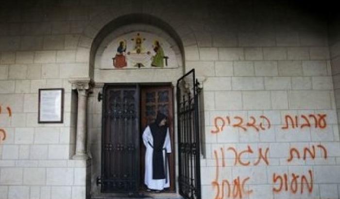 009164-NEWS_69597 Estremisti israeliani vandalizzano un monastero