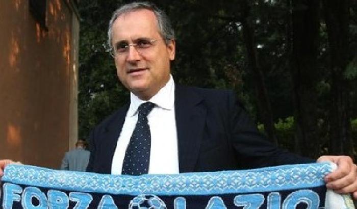 00928A-NEWS_70531 Il presidente della Lazio Lotito scende in campo