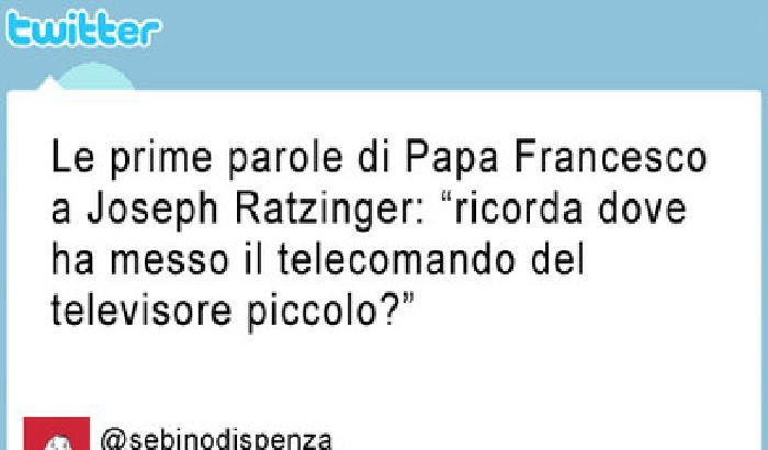 Le prime parole del Papa a Ratzinger