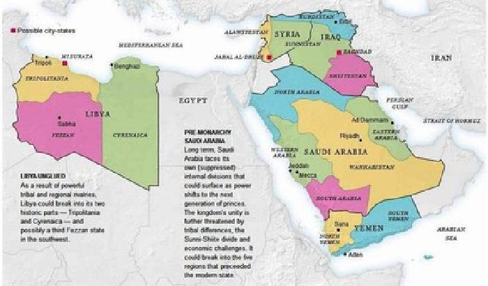 Previsione del Nyt: in Medio Oriente nasceranno altri 9 Paesi