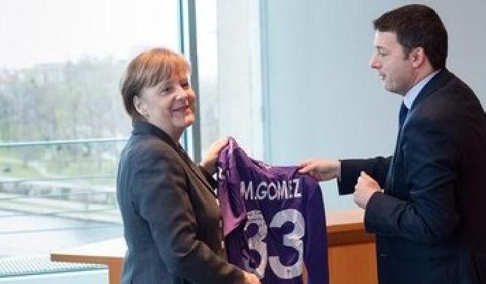 Merkel: colpita dal piano di Renzi