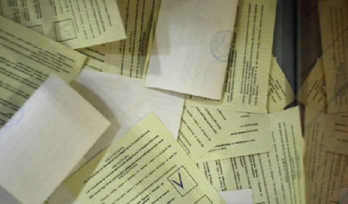 Schede di voto del referendum