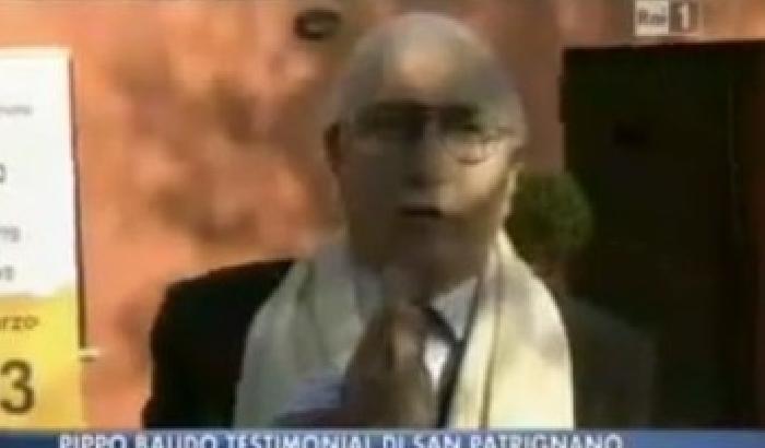 Pippo Baudo insulta la dama bianca in diretta tv