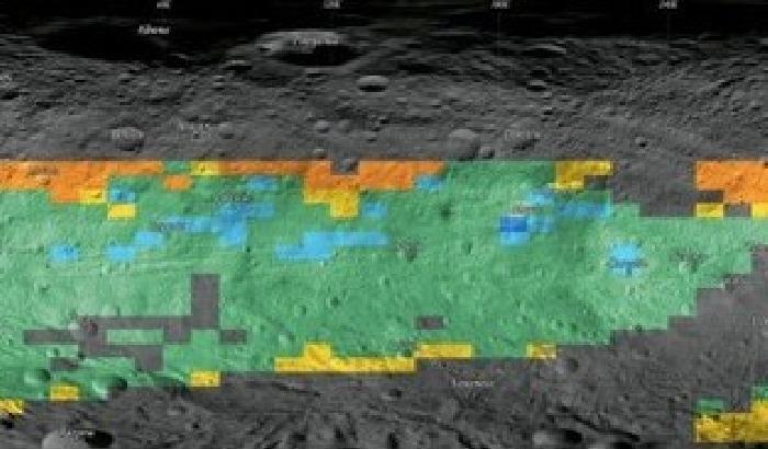 La prima mappa termica dell'asteroide Vesta