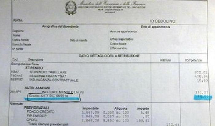Il bonus degli 80 euro anche a cassintegrati e disoccupati