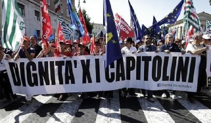 00E61A-NEWS_118655 Roma in tilt per lo sciopero dei dipendenti pubblici