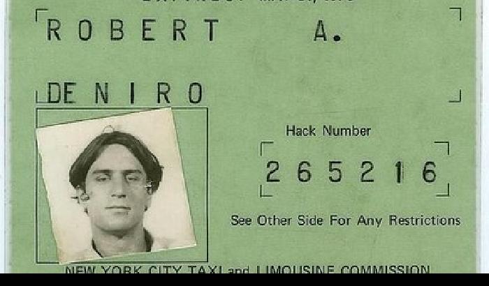Robert De Niro: spunta fuori la vera licenza da tassista