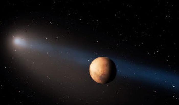 La cometa Siding spring si avvicina a Marte