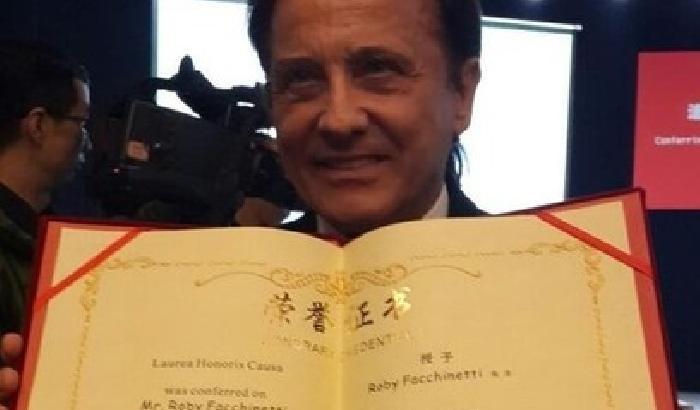 Per Roby Facchinetti laurea honoris causa in Cina
