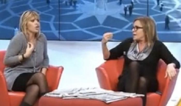 Alessandra Mussolini litiga con Maria Teresa Meli