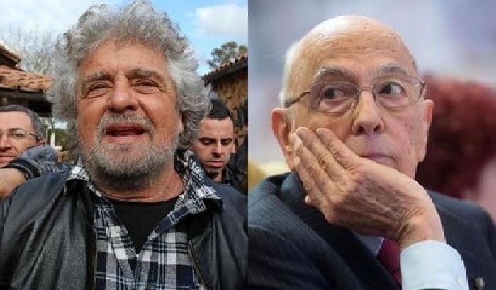 Grillo choc: Napolitano non deve dimettersi ma costituirsi
