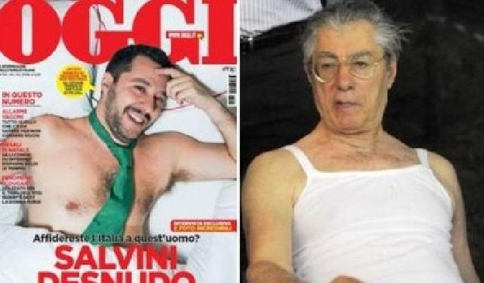 Bossi critica Salvini desnudo: una trappola
