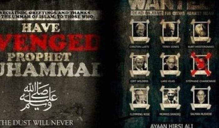 01080B-NEWS_136759 Aggiornata la lista nera di Al-Qaida: una croce su Charb