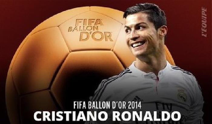 Pallone d'Oro: Ronaldo vince per la terza volta