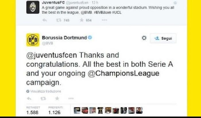 Quel fair play fra Juve e Borussia che onora i due club