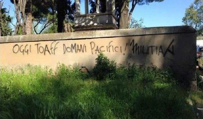 A Roma nuove scritte nazifasciste contro  Toaff