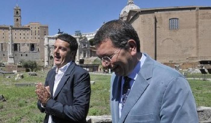 01265B-NEWS_152456 Campidoglio, Renzi e Marino allo scontro sulle dimissioni