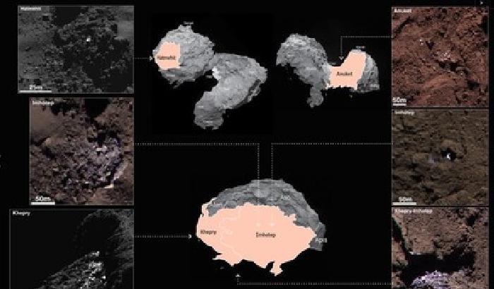 Cometa: Rosetta osserva 120 sfumature di ghiaccio