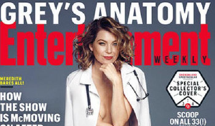 Grey's Anatomy, Ellen Pompeo nuda e sexy: sotto il camice nulla