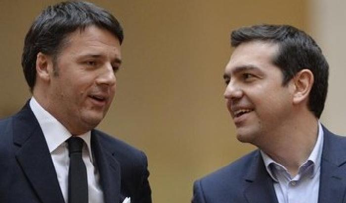 0134BB-NEWS_160215 Tsipras a Renzi: combattiamo insieme in Europa
