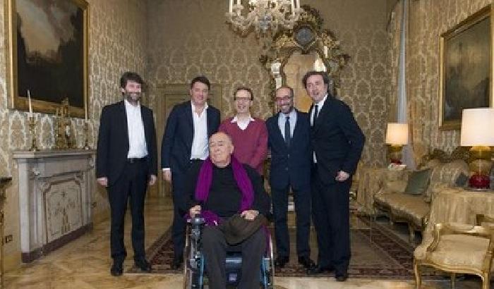 Renzi incontra quattro registi premio Oscar a Palazzo Chigi