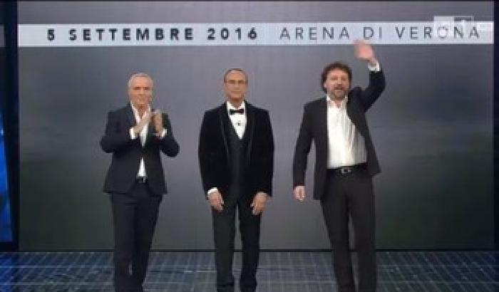 Sanremo: Panariello e Pieraccioni, ironia su Renzi