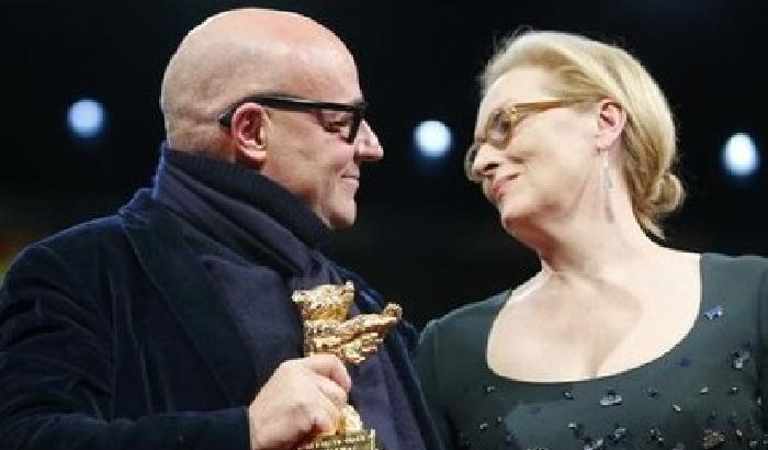 Gianfranco Rosi e Meryl Streep