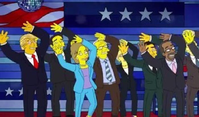 The Debateful Eight: i Simpson deridono i candidati alle elezioni Usa
