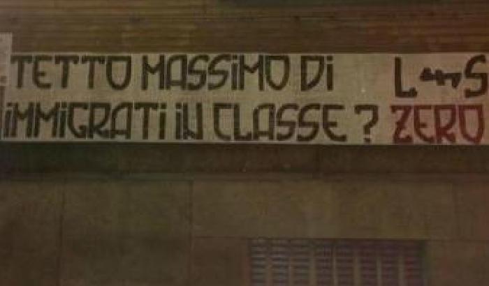 Blitz xenofobo di Lotta Studentesca nei licei bolognesi: 'zero immigrati'