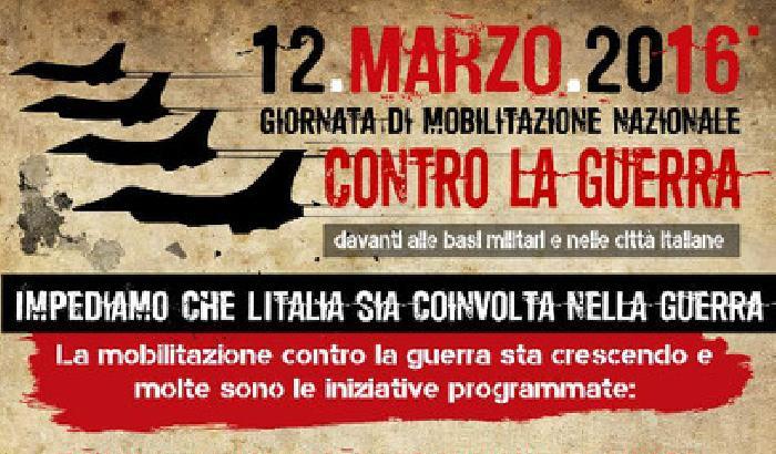 12 marzo:oltre 30 iniziative contro intervento italiano in Libia
