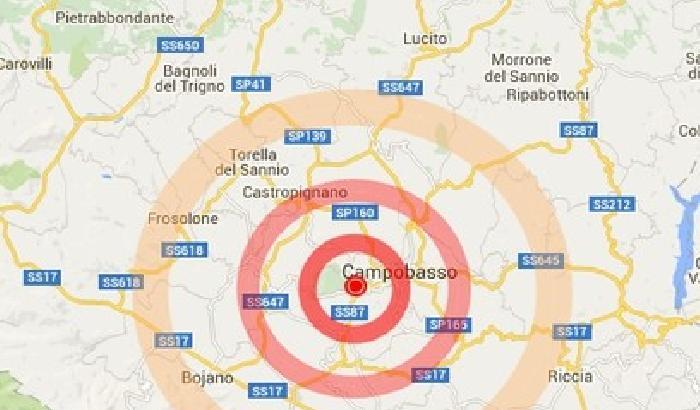 Il Molise trema ancora: scossa di terremoto 3.1 a Campobasso