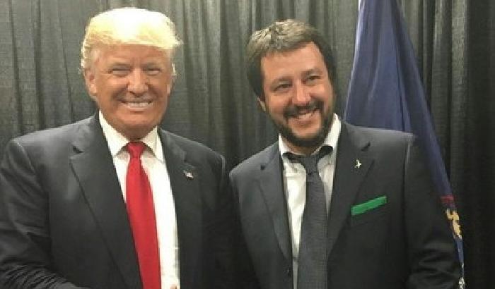 Faccia a faccia Salvini-Trump: "Matteo ti auguro di diventare presidente"