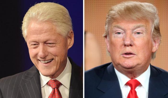 Bill Clinton e Donal Trump