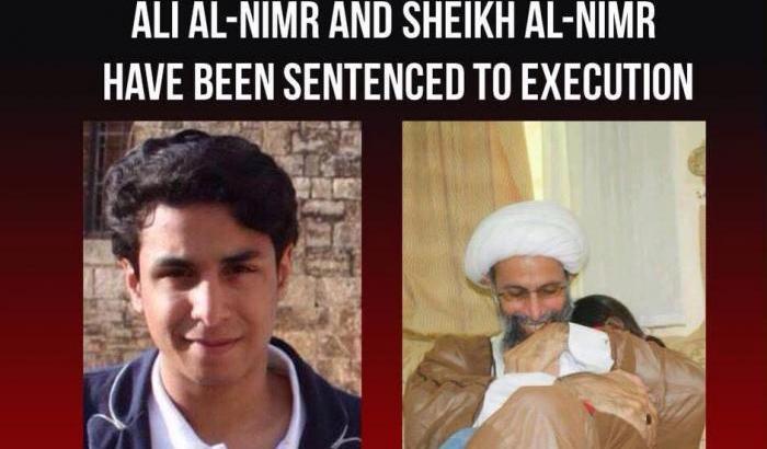 Ali al-Nimr e suo zio Nimr al Nimr giustiziano il 2 gennaio 2016