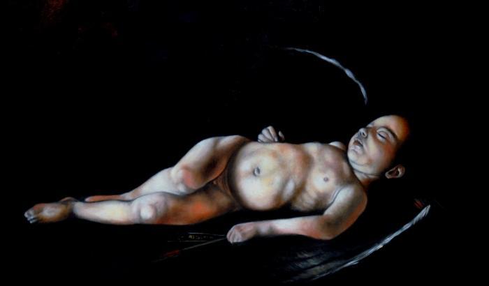 L'Amorino dormiente di Caravaggio a Lampedusa per ricordare Aylan