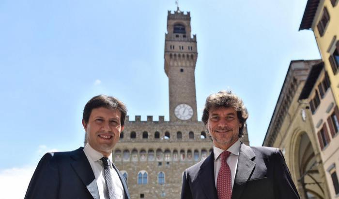 Alberto Angela con il sindaco Nardella