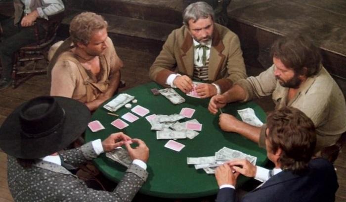 Lo chiamavano Trinità, scena del poker