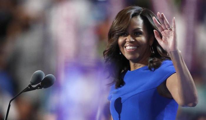 Michelle Obama alla convention dei dem a Filadelfia
