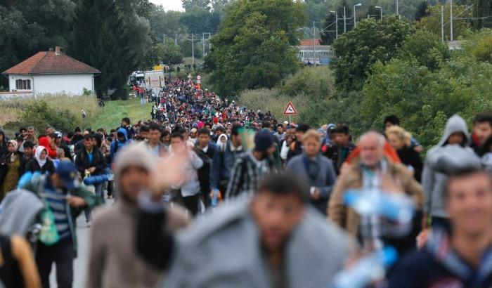 Una foto simbolo di un anno fa