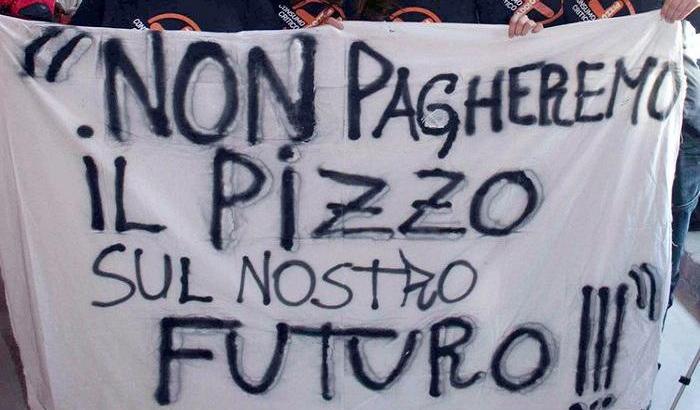 Manifestazione per dire no al pizzo, immagine d'archivio